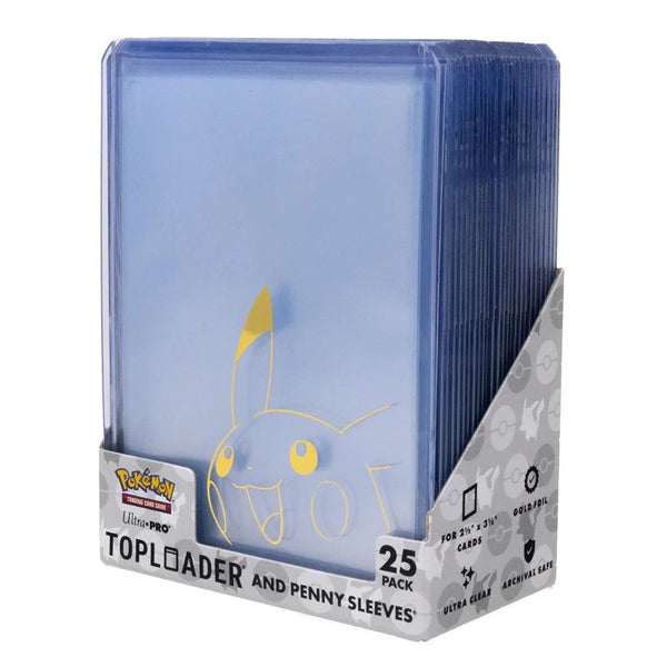 Ultra pro pikachu top loaders plus sleeves 25 pack