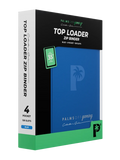 Collector's Series Top Loader Zip Binder - 4 Pocket - Blue