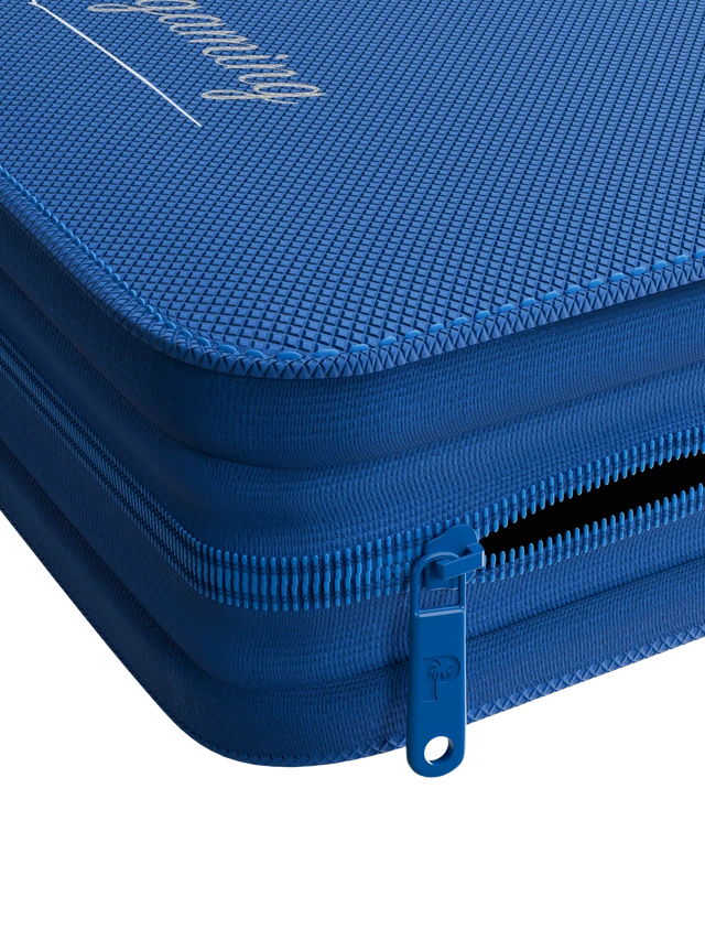 Collector's Series Top Loader Zip Binder - 4 Pocket - Blue