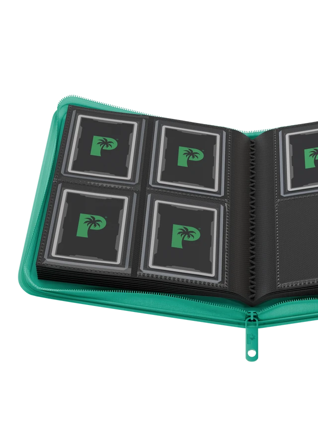 Collector's Series Top Loader Zip Binder - 4 Pocket - Turquoise