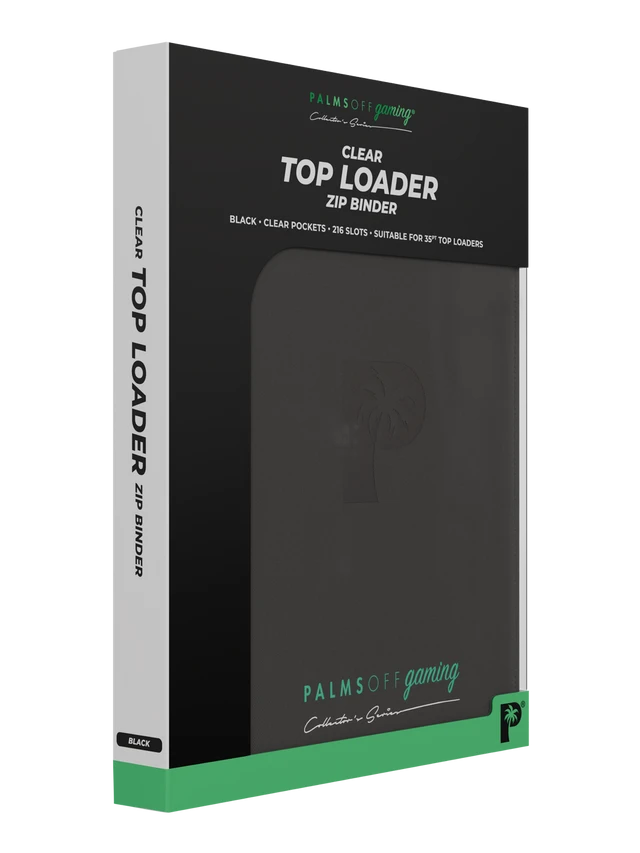 Collector's Series Top Loader Zip Binder - 9 Pocket - Black