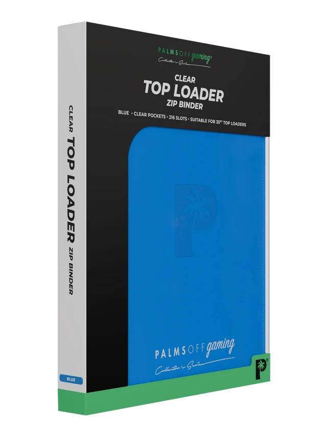 Collector's Series Top Loader Zip Binder - 9 Pocket - Blue