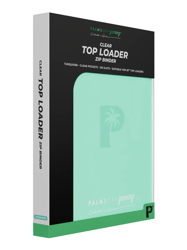 Collector's Series Top Loader Zip Binder - 9 Pocket - Turquoise