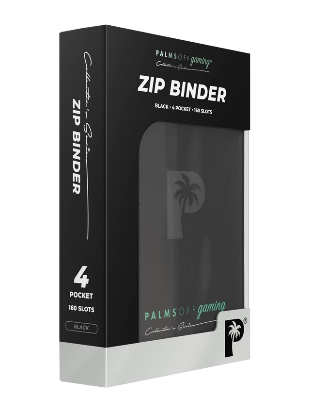 Collector's Series 4 Pocket Zip Binder - Black