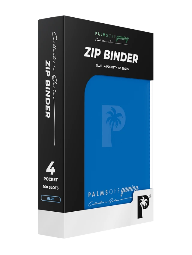 Collector's Series 4 Pocket Zip Binder - Blue