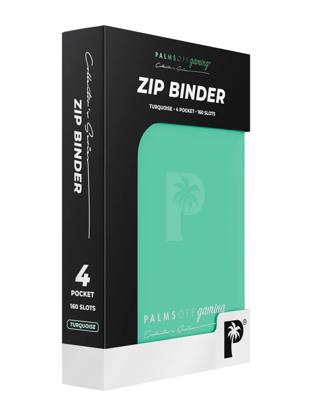 Collector's Series 4 Pocket Zip Binder - Turquoise