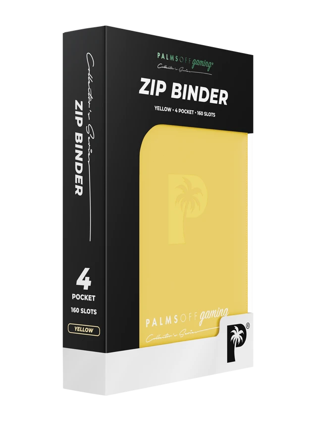 Collector's Series 4 Pocket Zip Binder - Yellow