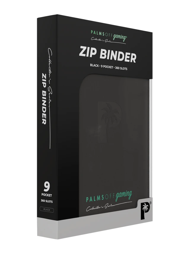 Collector's Series 9 Pocket Zip Binder - Black