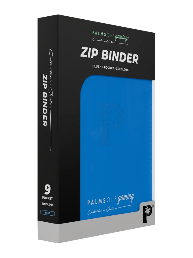 Collector's Series 9 Pocket Zip Binder - Blue