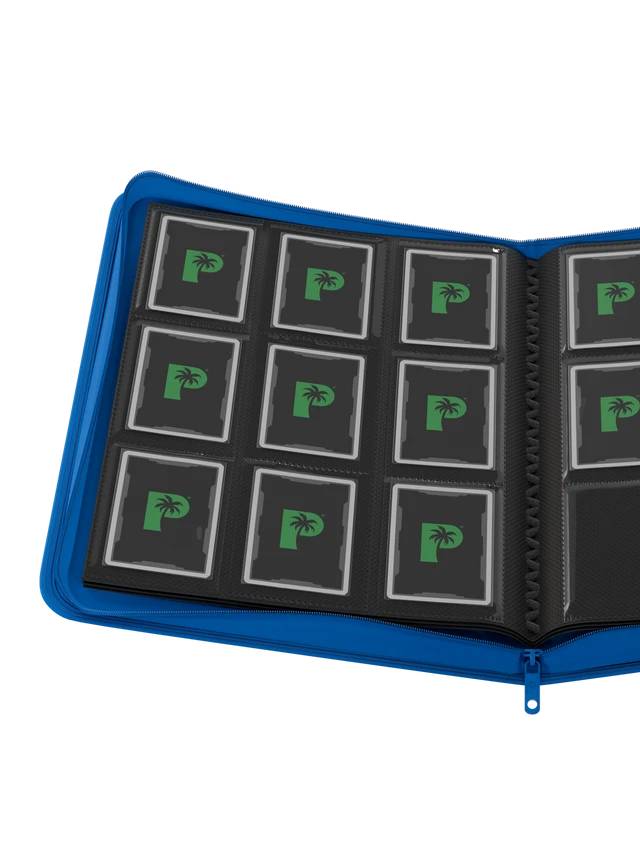 Collector's Series 9 Pocket Zip Binder - Blue