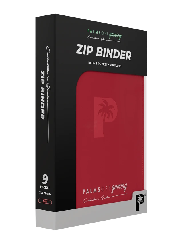 Collector's Series 9 Pocket Zip Binder - Red