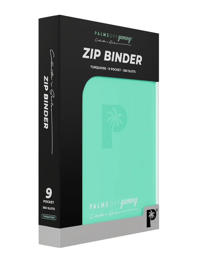 Collector's Series 9 Pocket Zip Binder - Turquoise