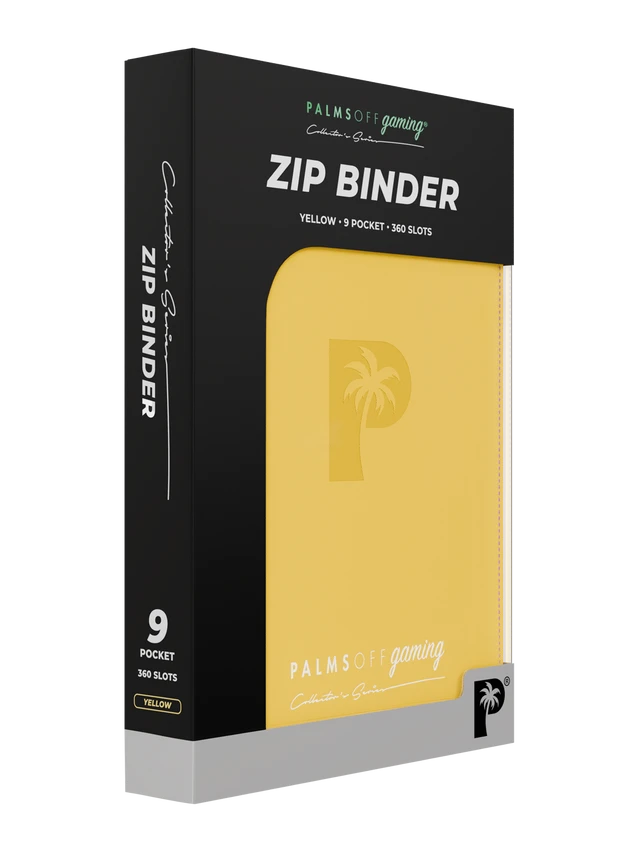 Collector's Series 9 Pocket Zip Binder - Yellow