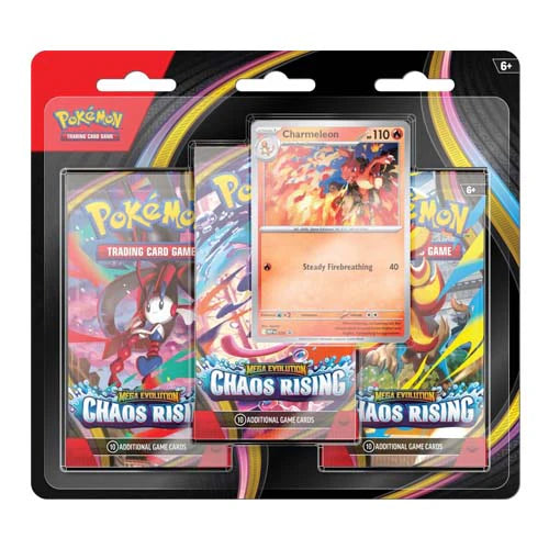 Pokemon Chaos Rising Three Booster Blister